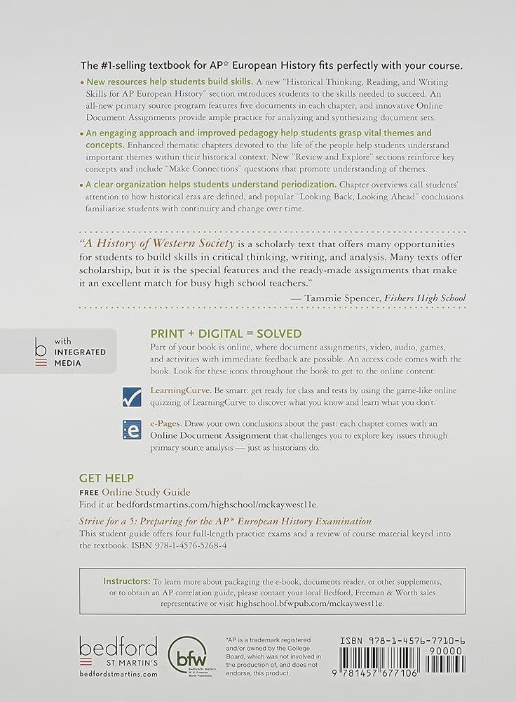 Amazon.com: A History of Western Society Since 1300 for the